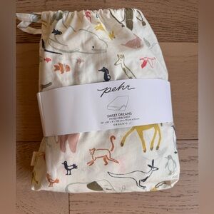 PEHR Fitted Crib Sheet - Into the Wild Print - Organic Cotton
